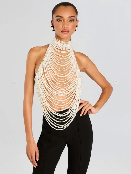 Retrofete Tops - Retrofete Elsie Pearl Top- Size XS